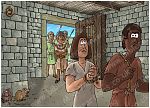 Genesis 39 - Joseph in prison - Scene 02 - Thrown into prison 980x706px col.jpg