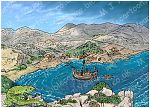 Acts 27 - Paul sails for Rome - Scene 06 - To Fair Haven 980x706px col.jpg