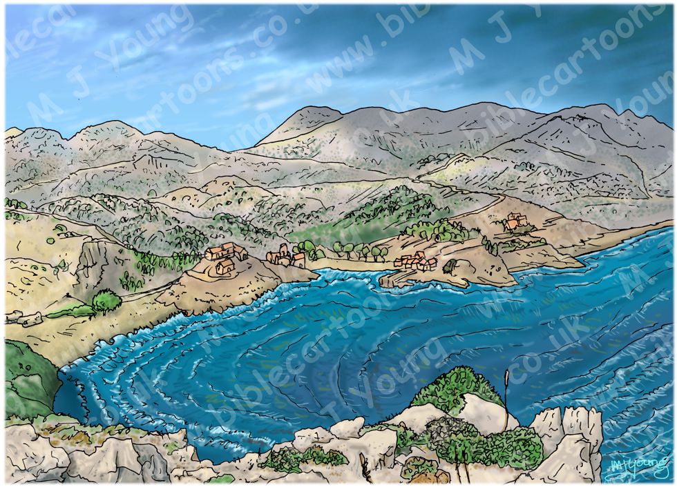 Acts 27 - Paul sails for Rome - Scene 06 - To Fair Haven - Background 980x706px col.jpg