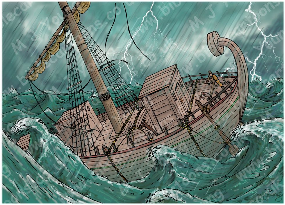 Acts 27 - Sea storm - Scene 03 - Lifeboat secured 980x706px col.jpg