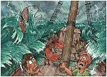 Acts 27 - Paul shipwrecked - Scene 02 - Lifeboat cut loose
