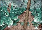Acts 27 - Paul shipwrecked - Scene 02 - Lifeboat cut loose - Background