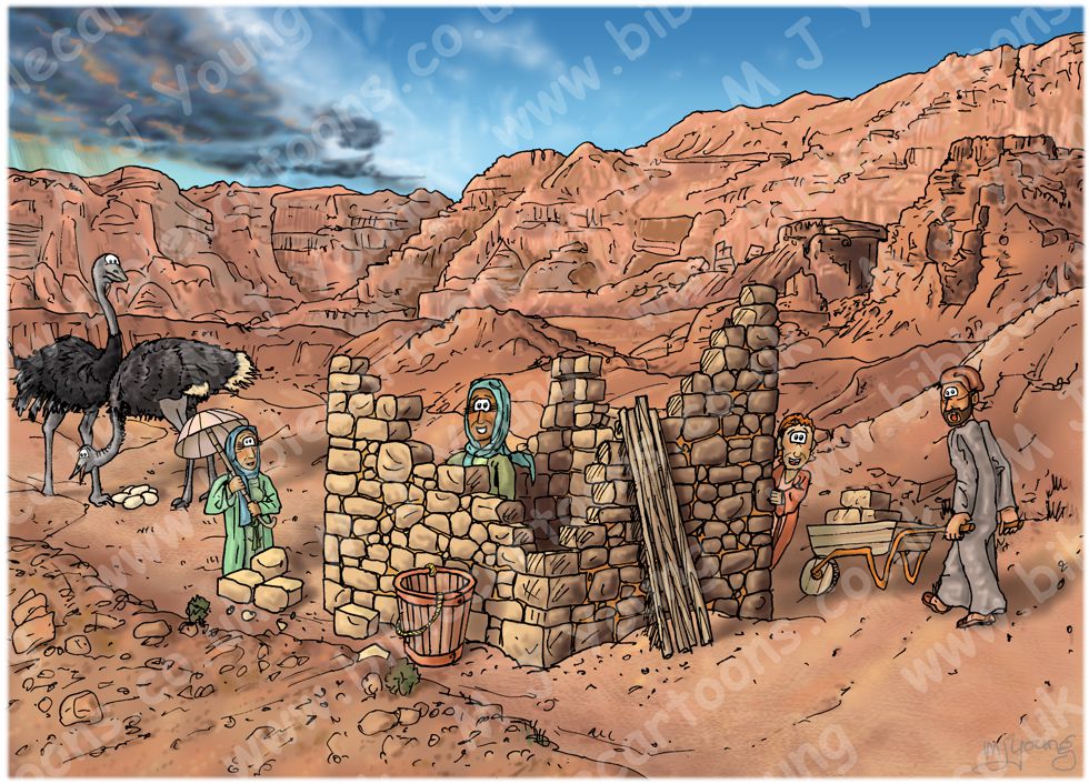 Luke 06 - Parable of the wise and foolish builders - Scene 03 - No foundations