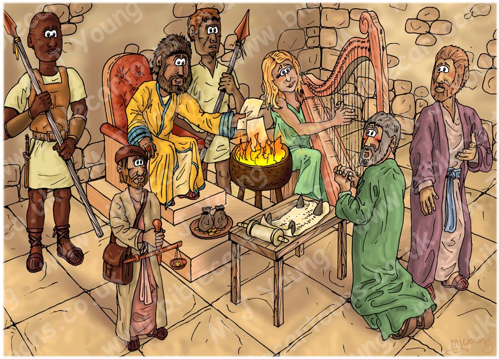 Luke 07 - Parable of two debtors - Scene 02 - Debts cancelled