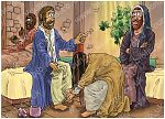 Luke 07 - Jesus anointed by sinful woman - Scene 03 - Loving much