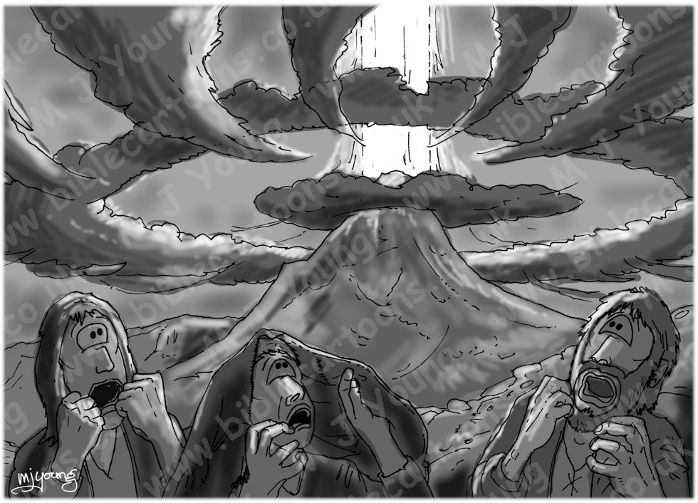 Exodus 19 - Mount Sinai - Scene 06 - Trembling- GREYSCALE