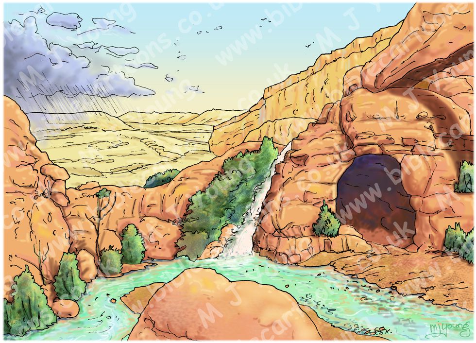 Judges 06 - Gideon - Scene 01 - Hiding from the Midianites - Background