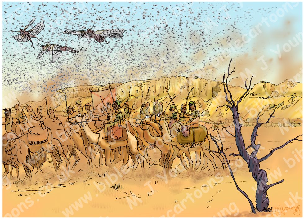 Judges 06 - Gideon - Scene 02 - Hordes like locusts