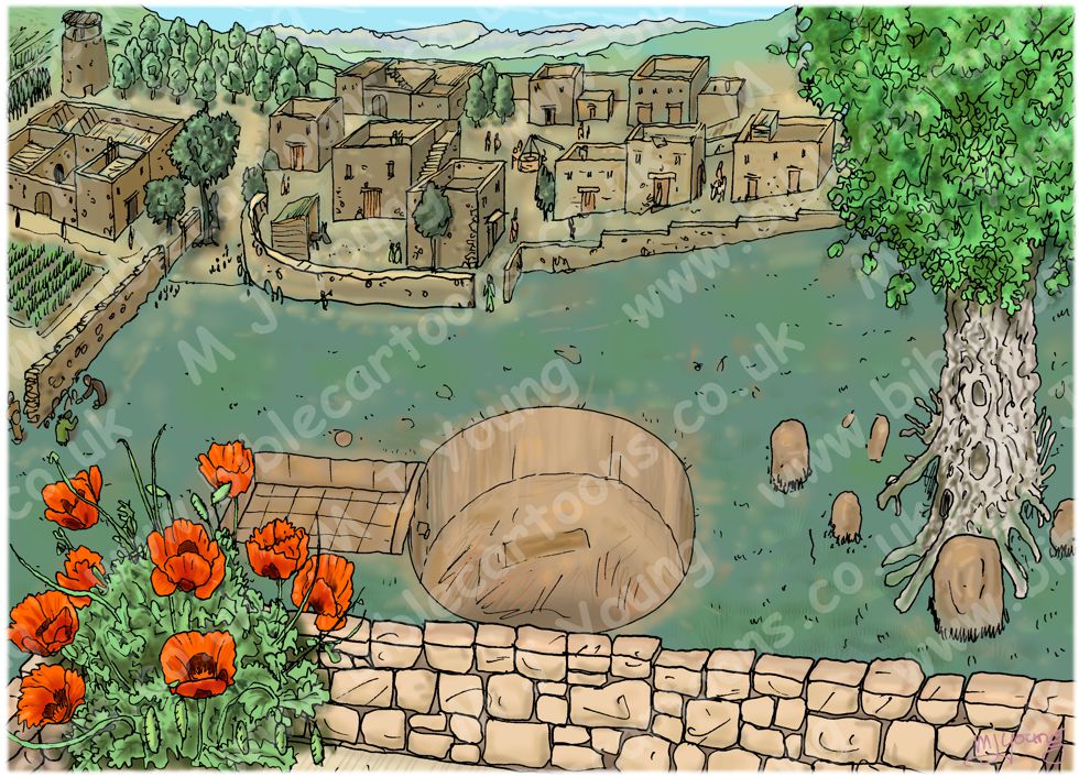 Judges 06 - Gideon - Scene 07 - Gideon builds an altar - Background
