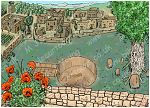 Judges 06 - Gideon - Scene 07 - Gideon builds an altar - Background