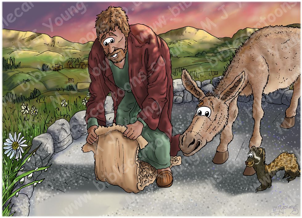 Judges 06 - Gideon - Scene 12 - Dry fleece wet ground sign