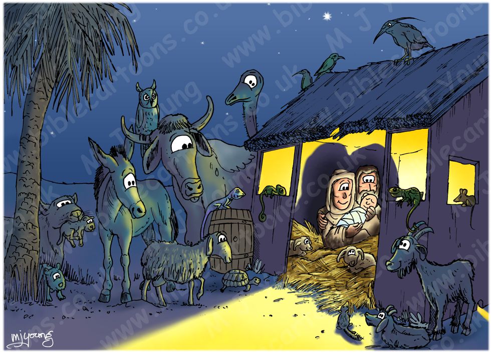 Luke 02 - Nativity SET01 - Scene 02 - Stable (Animals version)