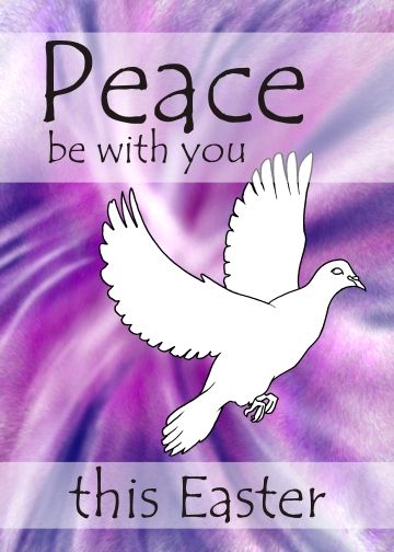 Easter card - Dove - Peace