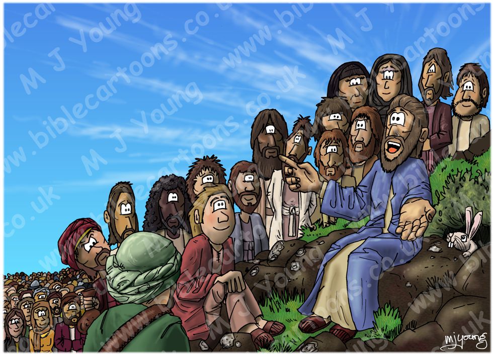 Matthew 05 - The Beatitudes - Sermon on the mount | Bible Cartoons