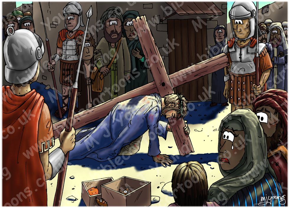 Mark 15 - The Crucifixion - Scene 01 - Led away | Bible Cartoons