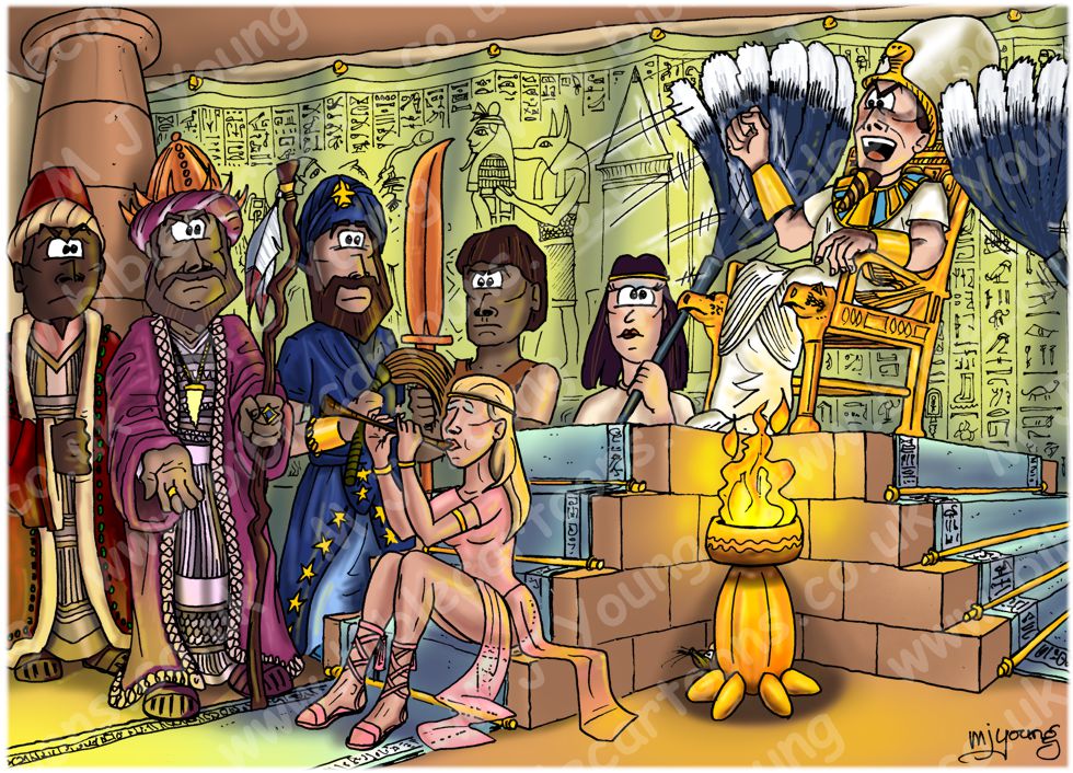 Exodus 14 - Parting of the Red Sea - Scene 02 - Pharaoh’s court (Version 01)