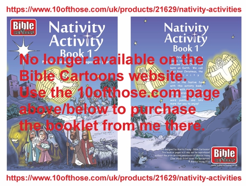 Nativity Activity Book 01 - cover spread