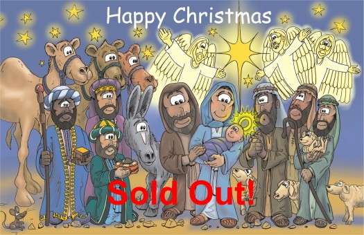 Christmas card - Nativity Group - Tableaux