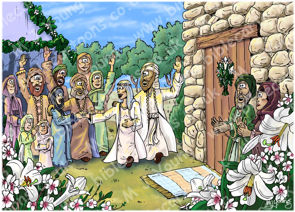 Matthew 01 - The Nativity SET 01 - Scene 03 - Joseph marries Mary