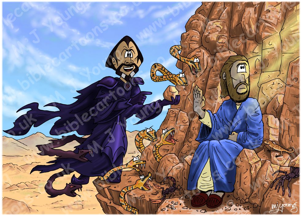 Matthew 04 - The temptation of Jesus - Scene 03 - Stones