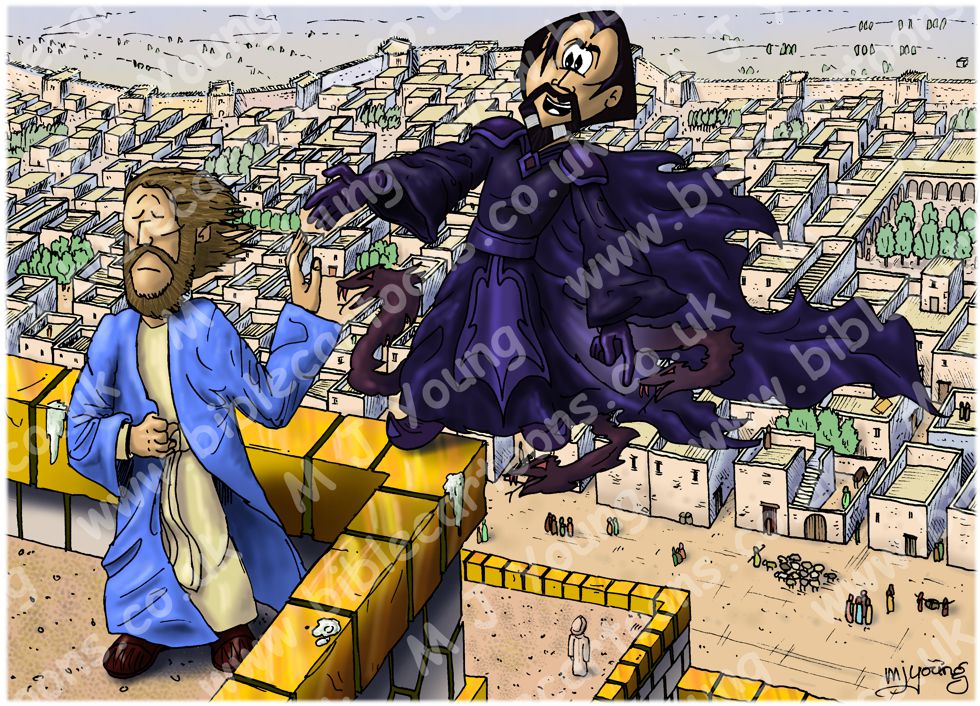 Matthew 04 - The temptation of Jesus - Scene 04 - Temple