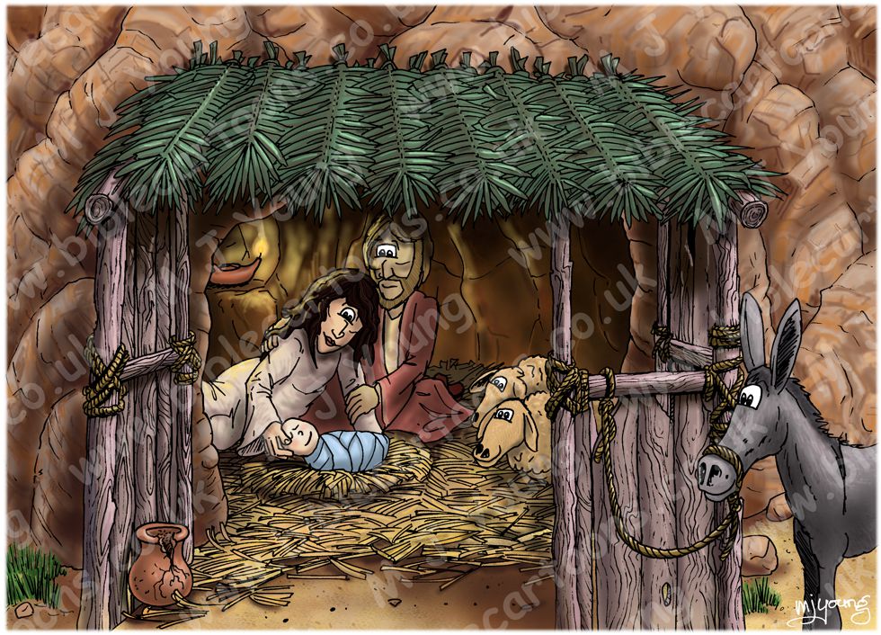 Matthew 01 - The Nativity SET 01 - Scene 04 - Jesus' birth