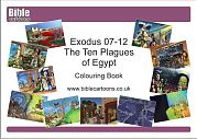 Exodus 07-12 - Ten Plagues A4 e-Colouring book