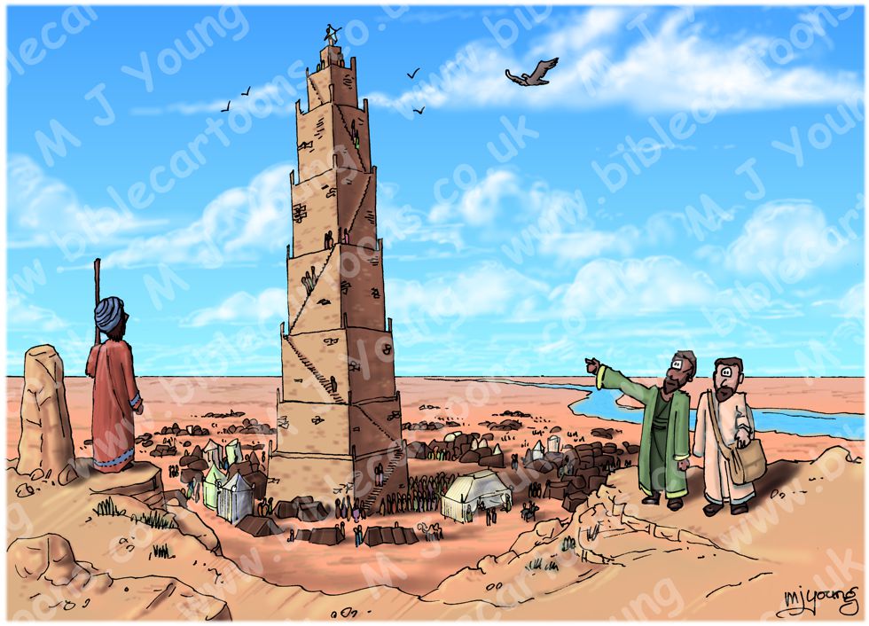 Genesis 11 - Tower of Babel - Scene 01 -Tower