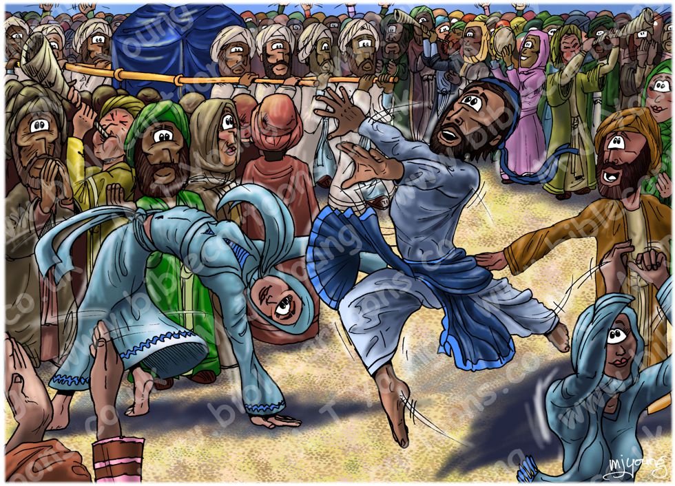 2 Samuel 6 - The Ark brought to Jerusalem - Scene 05 - David dances