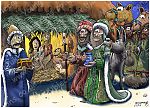 Matthew 02 - The Nativity SET 01 - Scene 09 - Gifts (Colour version)