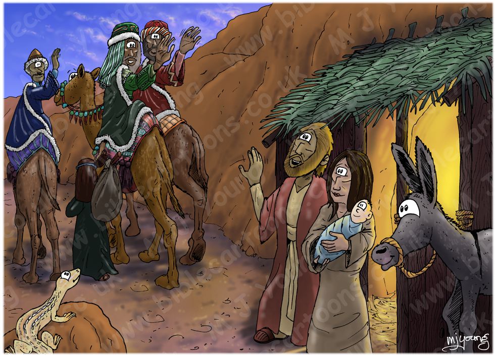 Matthew 02 - The Nativity SET 01 - Scene 10 - Wise men return home