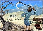 1 Samuel 17 - David and Goliath - Scene 07 - David practising