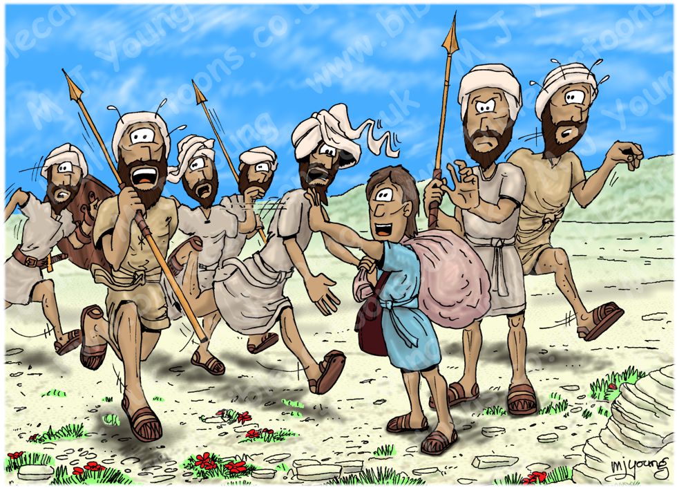 1 Samuel 17 - David and Goliath - Scene 04 - Israelites run