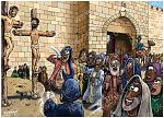 Mark 15 - The Crucifixion - Scene 06 - Scoffing crowd