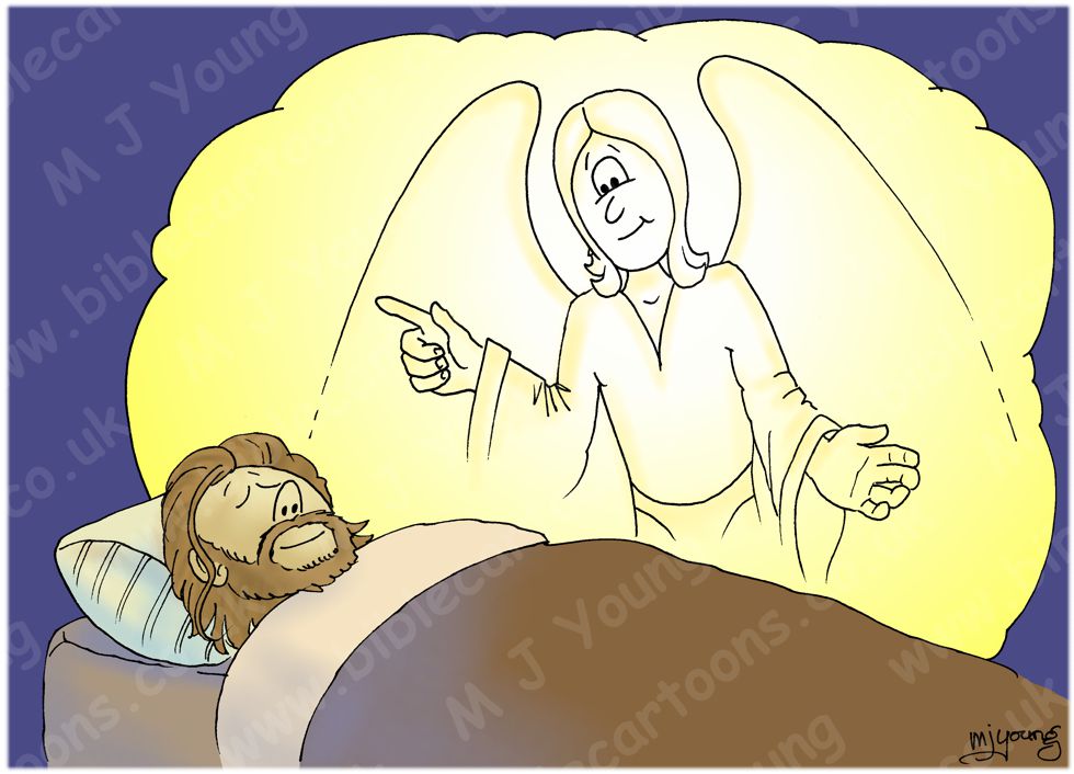 Matthew 01 - The Nativity SET 01 - Scene 02 - Joseph & Angel
