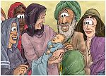 Luke 01 - Births foretold - Scene 12 - John the Baptist Born