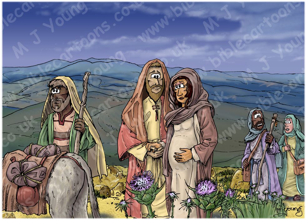 Luke 02 - Nativity SET02 - Scene 01 - Walking to Bethlehem (Dark version)