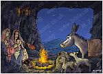 Luke 02 - Nativity SET02 - Scene 02 - Stable (Inside cave version)