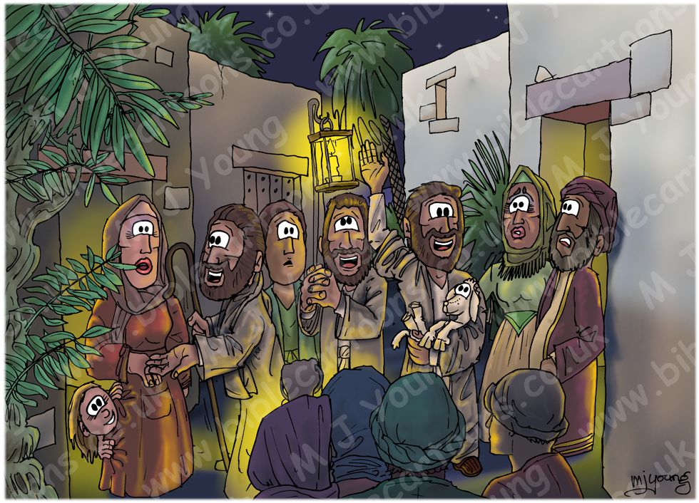 Luke 02 - Nativity SET01 - Scene 08 - Crowds astonished