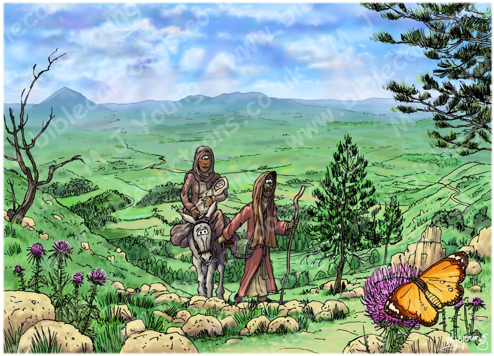 Luke 02 - Prophecies about Jesus - Scene 05 - Return to Nazareth 980x706px col