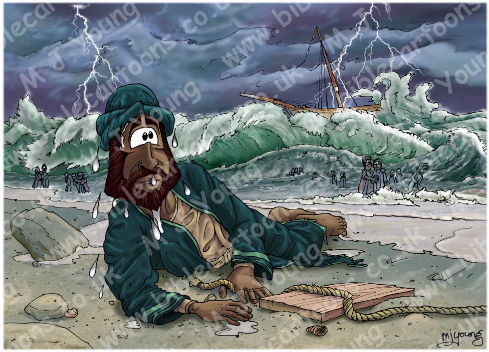 Acts 27 - Paul shipwrecked - Scene 07 - Everyone safe
