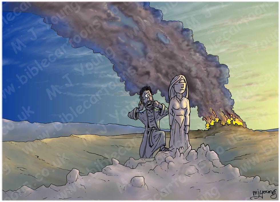 Genesis 19 - Sodom and Gomorrah - Scene 09 - Pillar of Salt (Daybreak version)