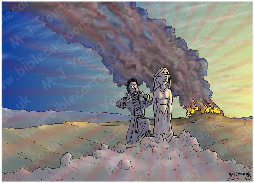 Genesis 19 - Sodom and Gomorrah - Scene 09 - Pillar of Salt (Radiating version)