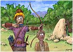 1 Samuel 20 - Jonathan helps David - Scene 06 - Archery signal