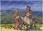 Luke 02 - Nativity SET02 - Scene 01 - Riding to Bethlehem (Dark version)