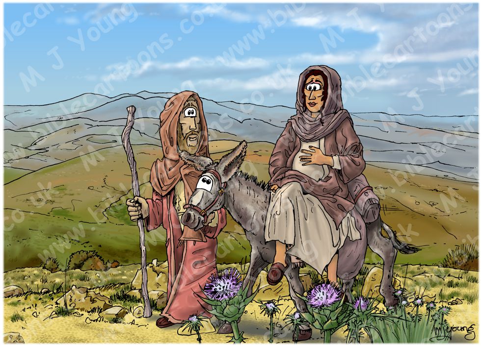 Luke 02 - Nativity SET02 - Scene 01 - Riding to Bethlehem (Light version)
