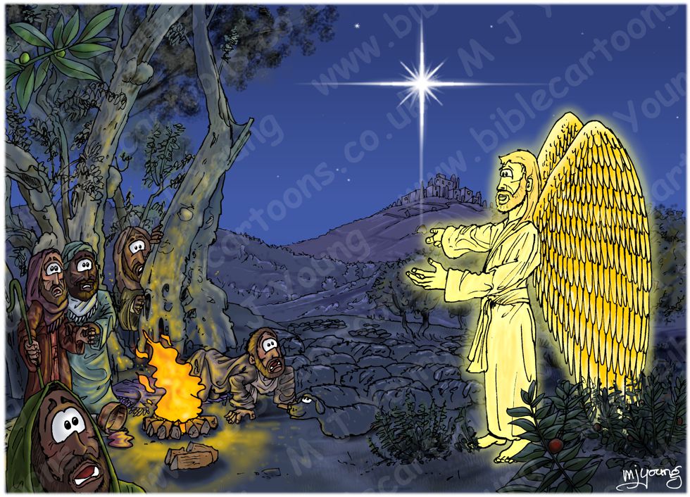 Luke 02 - Nativity SET02 - Scene 04 - Angelic announcement