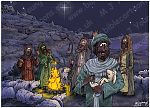 Luke 02 - Nativity SET02 - Scene 10 - Shepherds praising