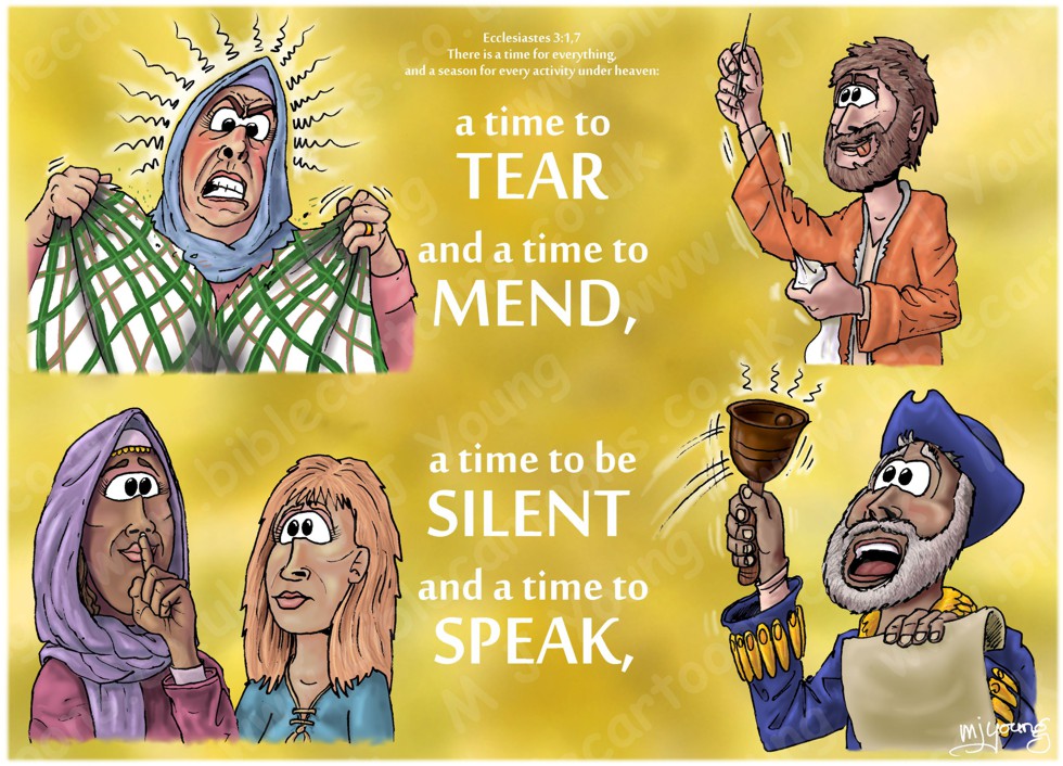 Ecclesiastes 03 - A time for everything - Scene 06 - Tear, mend, silent, speak