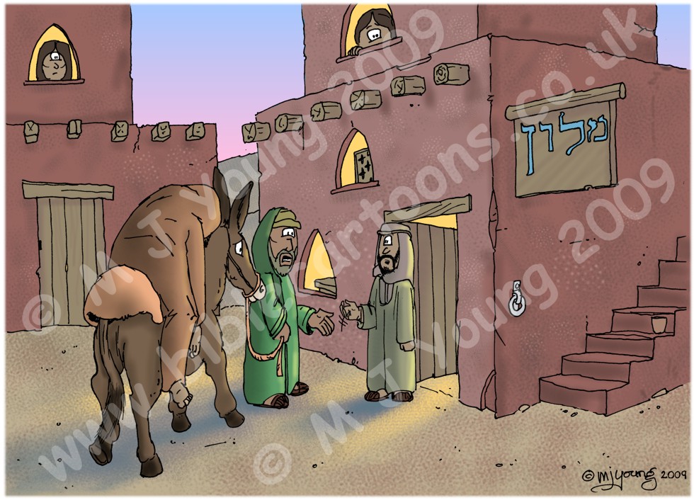 Luke 10 - Parable of the good Samaritan SET01 - Scene 04 - Arrival at inn